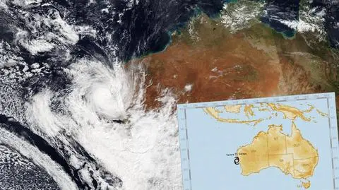Cyklon zbliża się do Australii