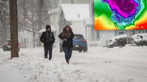 Wir polarny przyniesie Ameryce Północnej bardzo niską temperaturę