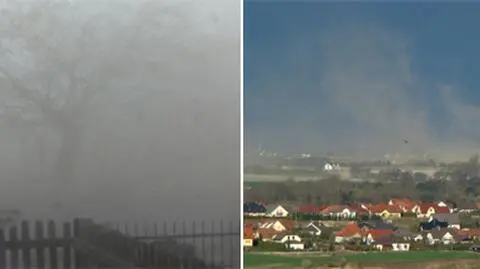 Burza piaskowa m.in. na Kujawach. Piach wirował na wysokości 50 m