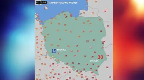 Ziąb na zachodzie - upał na wschodzie