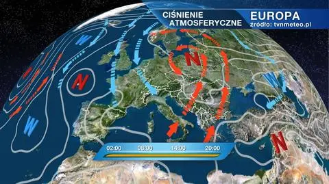 Ciśnienie atmosferyczne nad Europą