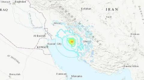 Trzęsienie ziemi w Iranie