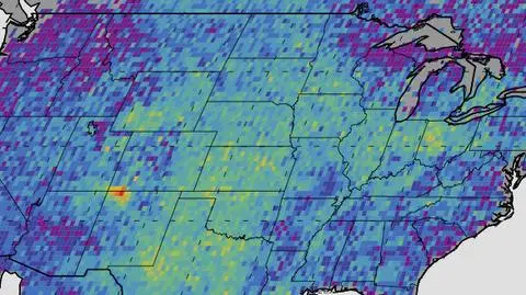 Nad południowo-zachodnią częścią USA zawisła chmura metanu