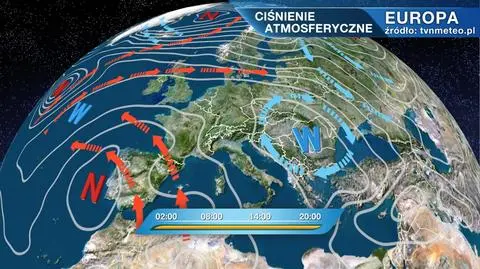 Ciśnienie atmosferyczne nad Europą