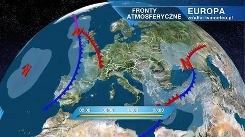 Fronty atmosferyczne nad Europą