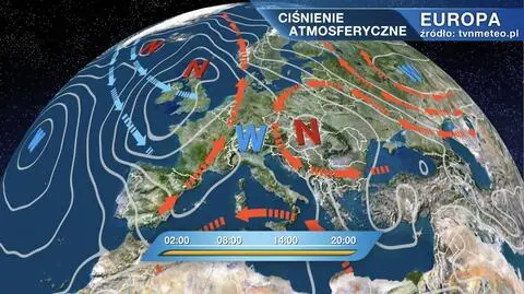 Ciśnienie atmosferyczne nad Europą