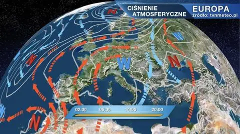 Ciśnienie atmosferyczne nad Europą