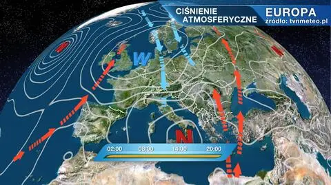 Ciśnienie atmosferyczne nad Europą