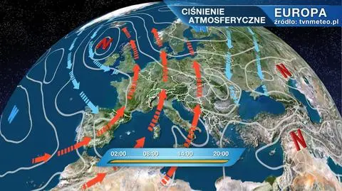 Ciśnienie atmosferyczne nad Europą