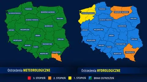 IMGW wydał ostrzeżenia