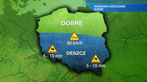 Warunki drogowe w czwartek