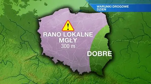 Warunki na drogach w niedzielę