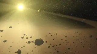 Artystyczna koncepcja pasa planetoid