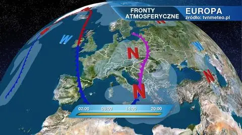 Fronty atmosferyczne nad Europą