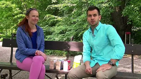 Dietetyk Aneta Łańcuchowska i reporter TVN Meteo Active Marcin Pawłowski testowali pieczywo chrupkie