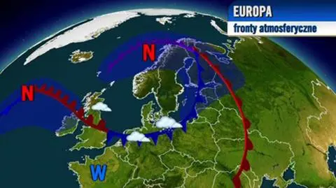Potężny niż zalega nad Polską