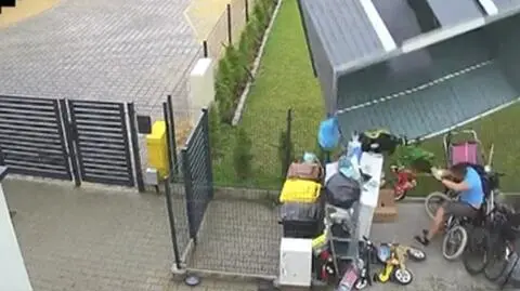 Silny wiatr poderwał domek narzędziowy. Wylądował u sąsiadów