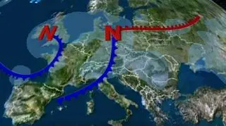 Zatoka niżowa z zachodu będzie wpływać na pogodę