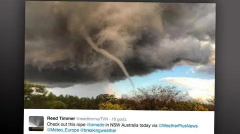 Rope tornado w Nowej Południowej Walii, ulewy w Sydney. Pogoda w Australii nie dopisuje