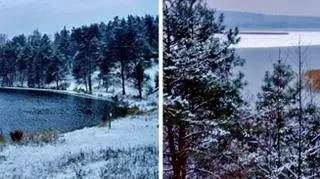 Jezioro Nidzkie w zimowej scenerii