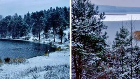 Śnieg przyszedł na jeziora