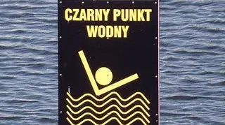 Czarny punkt wodny na Gocławiu