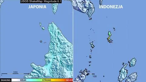 Silne wstrząsy w Japonii i Indonezji. Brak doniesień o ofiarach 