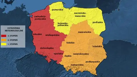 Ostrzeżenia meteorologiczne wydane przez IMGW w związku z upałami