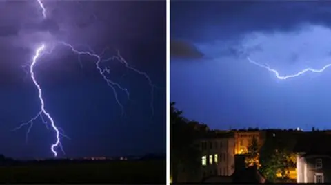 Nocą na niebie zatańczyły pioruny