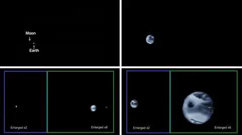 Sonda Juno po raz pierwszy nagrała zbliżanie się do Ziemi podczas dalekiego lotu