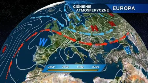 Ciśnienie atmosferyczne nad Europą