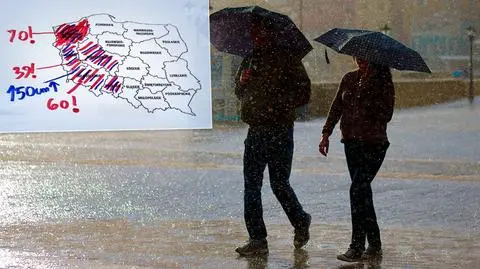 Za nami noc z intensywnymi opadami, przed nami kolejne ulewy. Winny niż