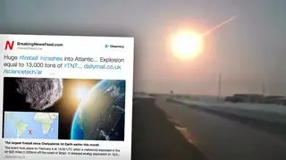 Nad Atlantykiem pojawiła się kula ognia podobna do tej nad Czelabińskiem