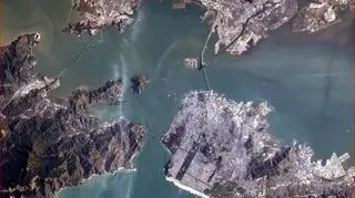 Zatoka San Francisco z pokładu ISS