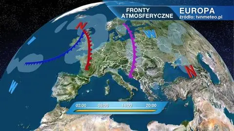 Fronty atmosferyczne nad Europą