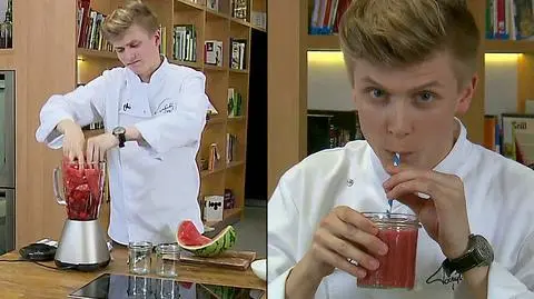 Pyszny i zdrowy koktajl truskawkowo-arbuzowy