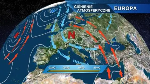 Ciśnienie atmosferyczne w Europie