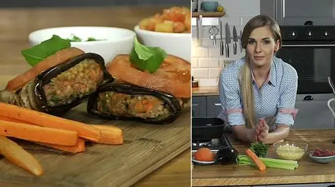 Burger w wersji light. Bez tłuszczu i bakłażan zamiast bułki 