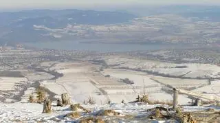 Jezioro Żywieckie widziane ze Skrzycznego