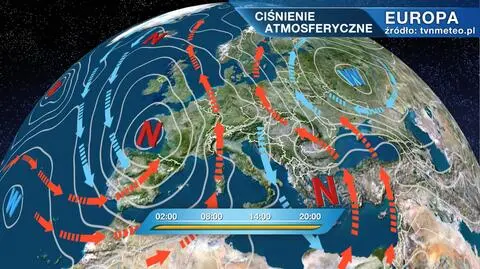 Ciśnienie atmosferyczne nad Europą