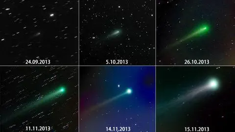 ISON od września do listopada stała się większa i jaśniejsza