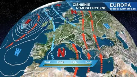 Ciśnienie atmosferyczne nad Europą