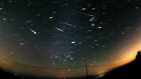 Jeden z roju meteorów - Leonidy
