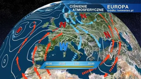 Ciśnienie atmosferyczne nad Europą