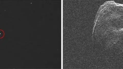 Na filmie przelot Toutatisa nagrany przez amerykańskich astronomów