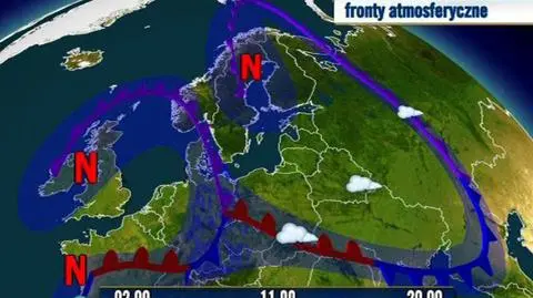 Polska w uścisku między niżem a wyżem