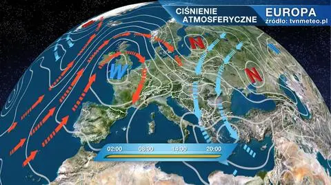 Ciśnienie atmosferyczne nad Europą
