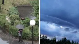 Wieczorne chmury burzowe w okolicach Gołdapi