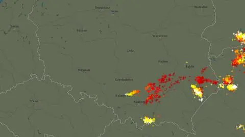 Burze zapowiadane są w Polsce także w kolejnych dniach