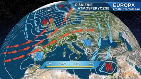 Ciśnienie atmosferyczne nad Europą